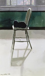 Chat sur une chaise, 1986 - Lucy Willis